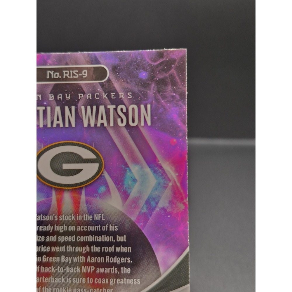 2022 Panini Phoenix Christian Watson #RIS-9 Rookie Rising Silver (RC) Packers - Picture 8 of 10
